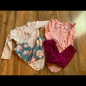24 month girls matching sets